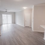 White apartment living room renovations