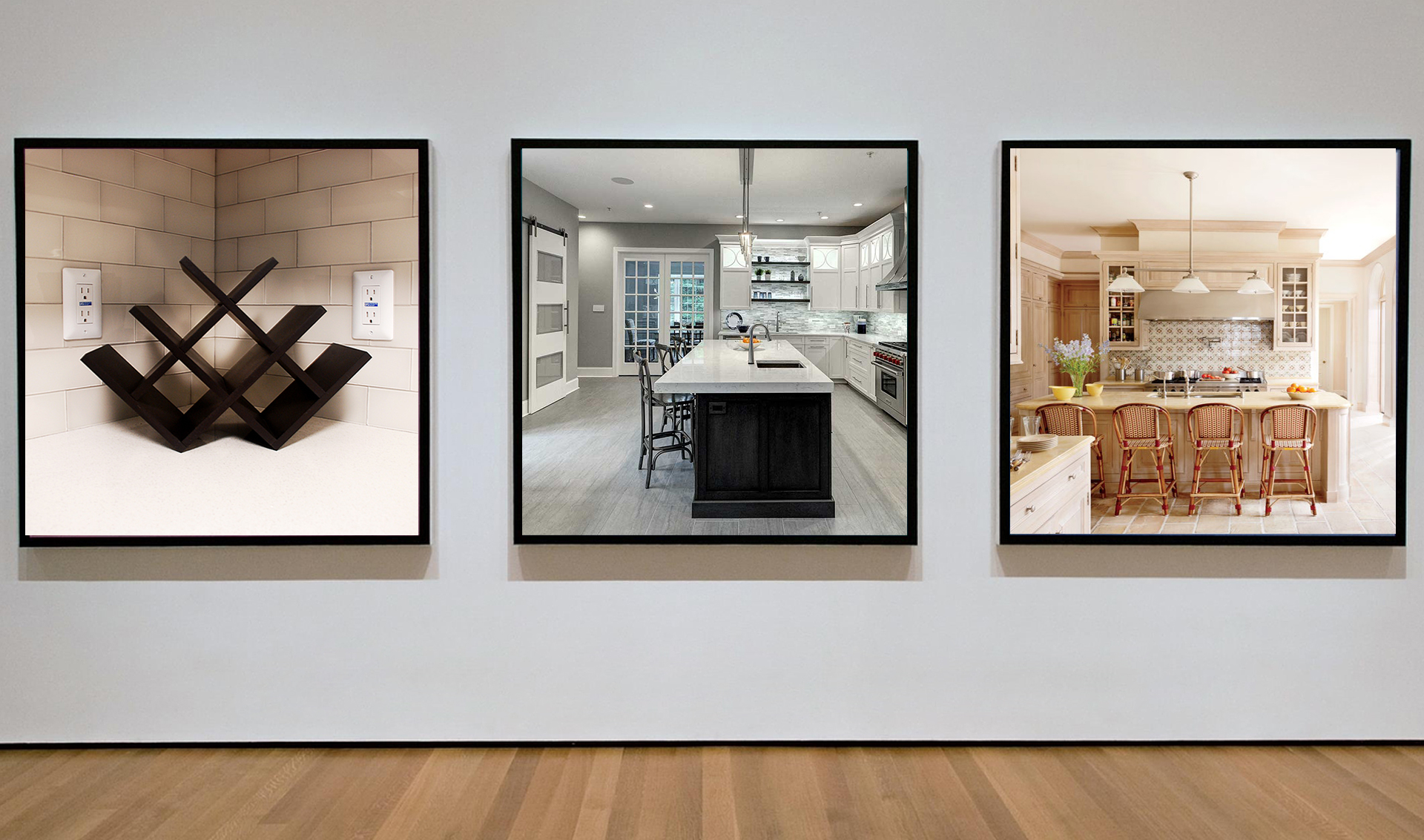 Wall of interior renovations showcase