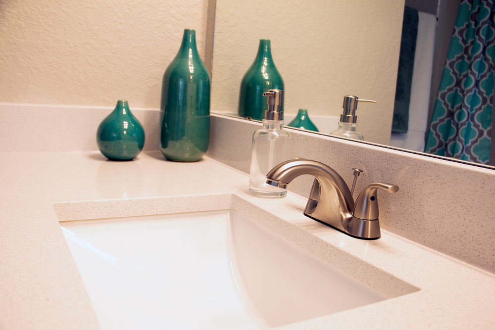 Arium Apartments renovated bathroom sink