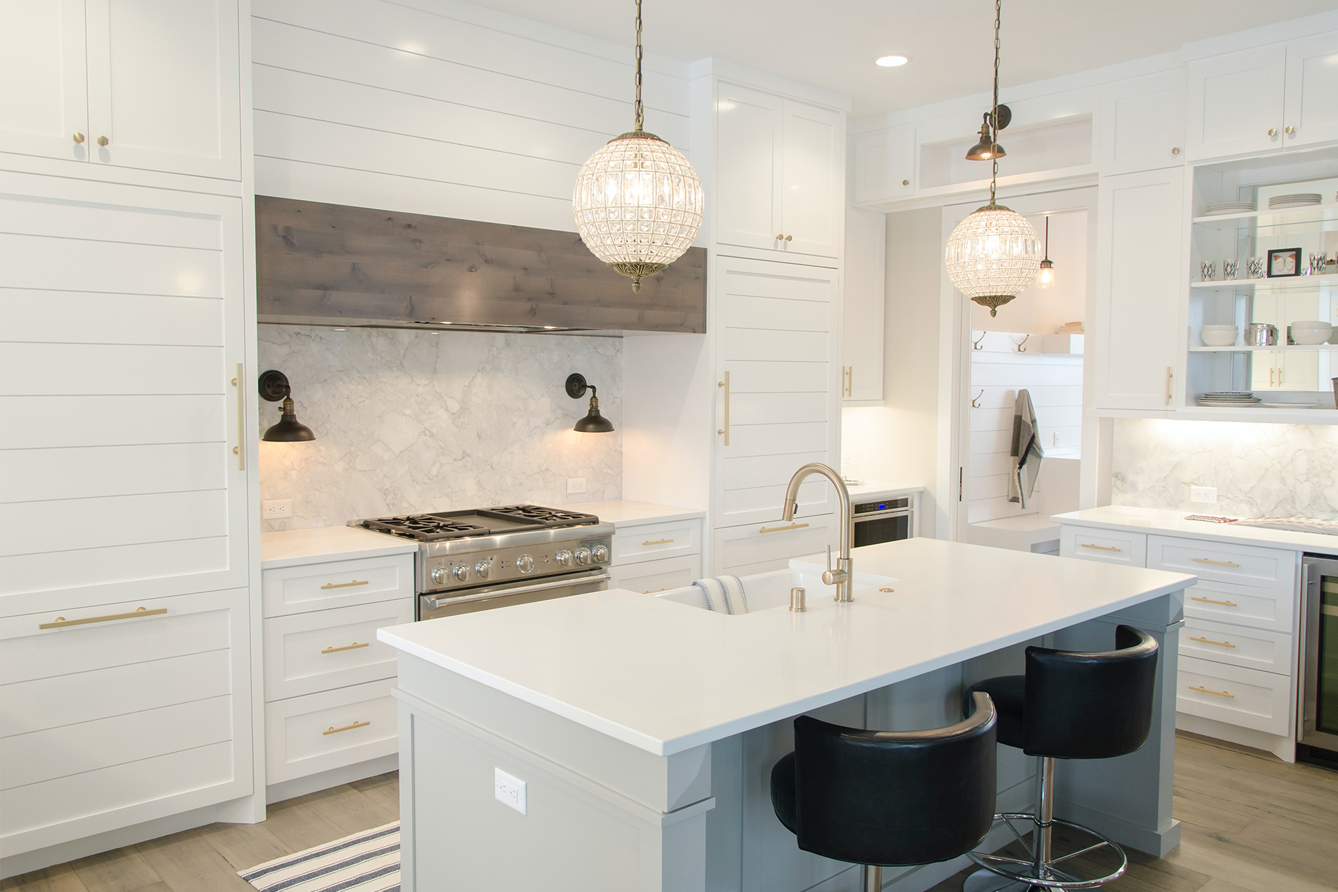 White Apartment Building Interior Renovations