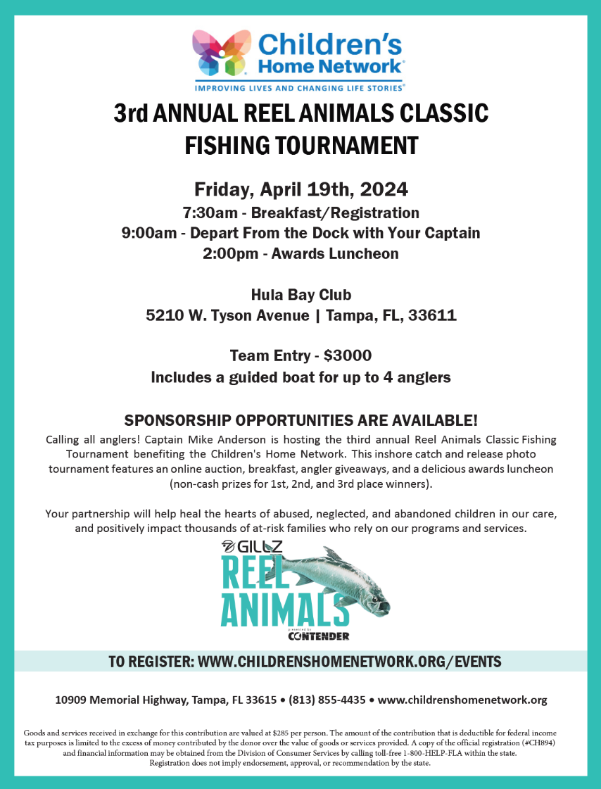 3rd Annual Reel Animals Classic Fishing Tournament