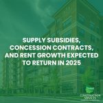 Supply Subsidies, Concession Contracts, and Rent Growth Expected to Return in 2025
